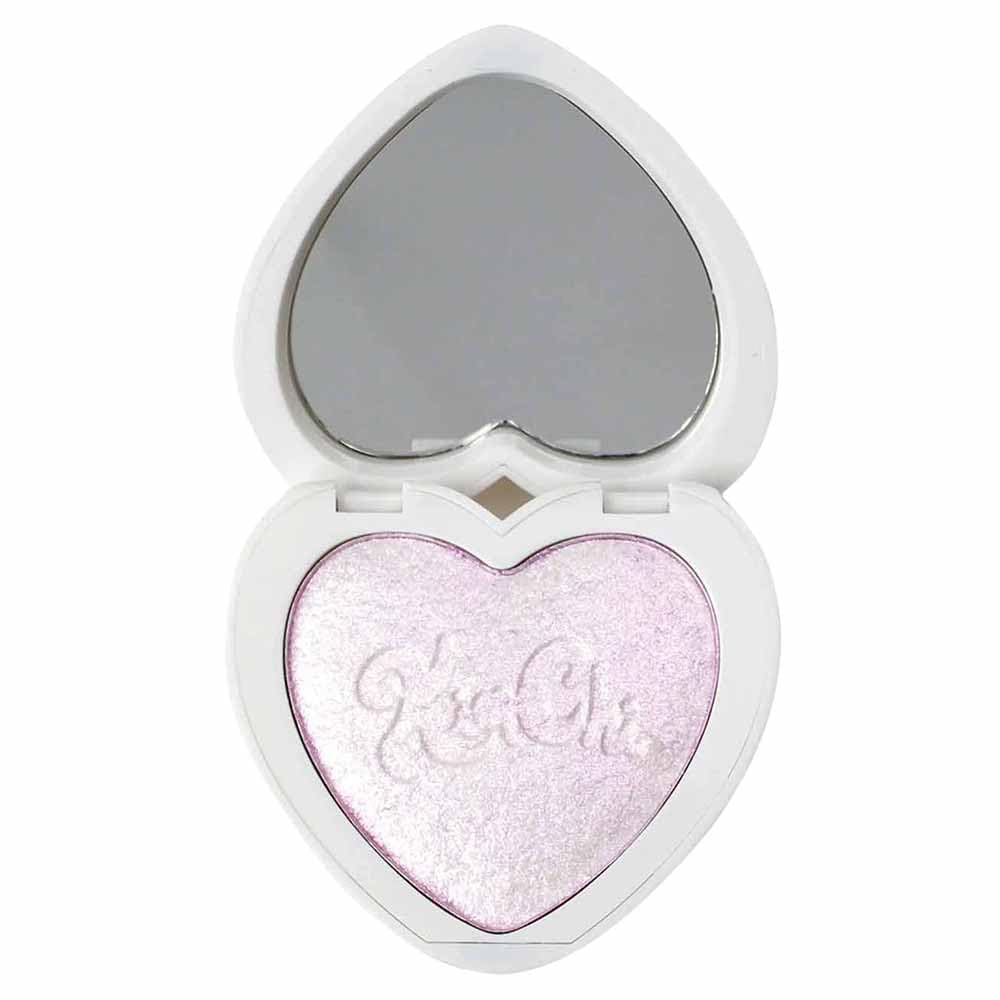 KimChi Chic Pearl Gone Wild Highlighter compact with mirror for on-the-go touch-ups.