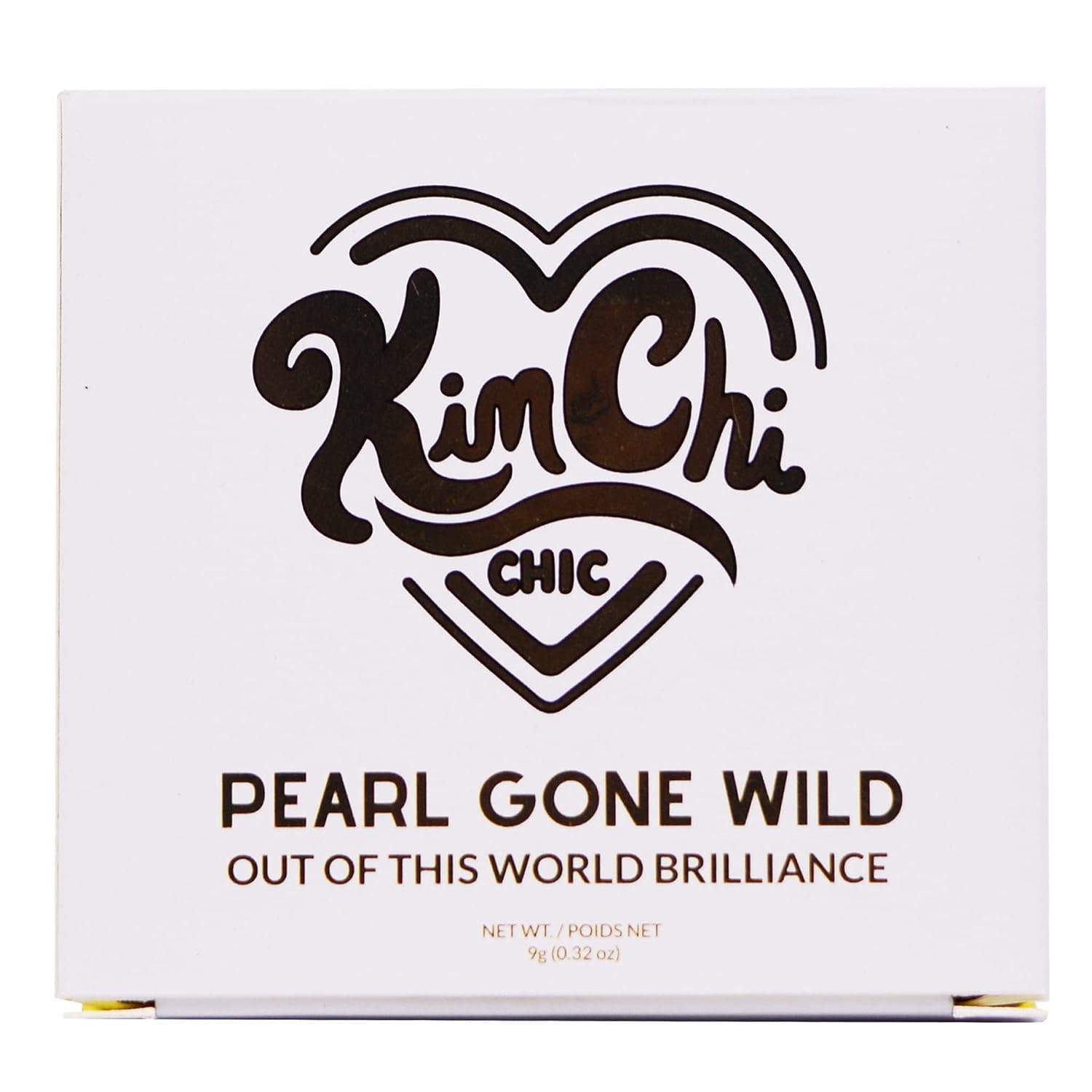 KimChi Chic Pearl Gone Wild Highlighter packaging emphasizes cruelty-free clean-beauty values.