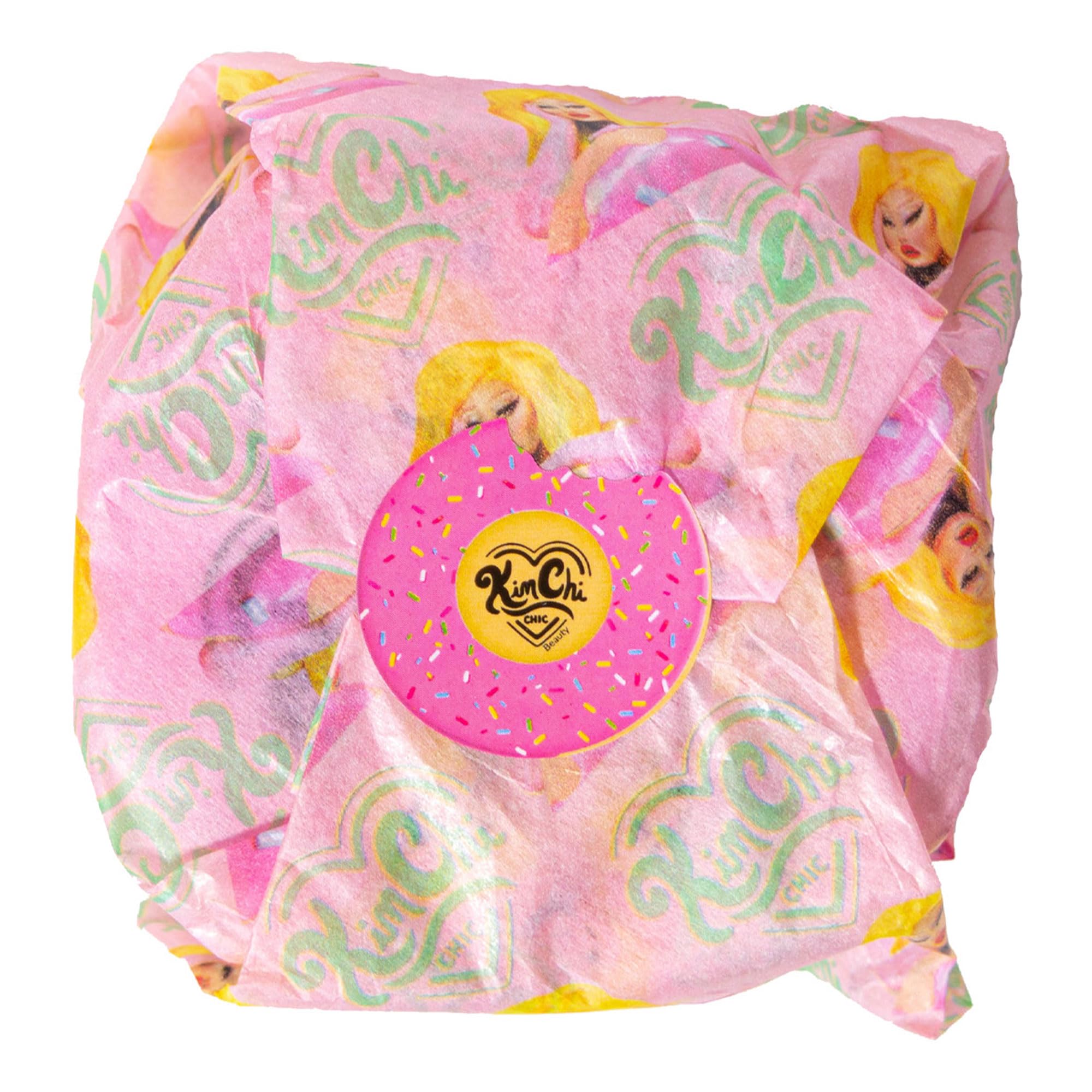 Kimchi Chic Puff Puff Pass vegan cruelty-free badge with clean ingredients.