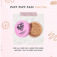 Kimchi Chic Suntan powder swatch on skin for a warm, even tone.