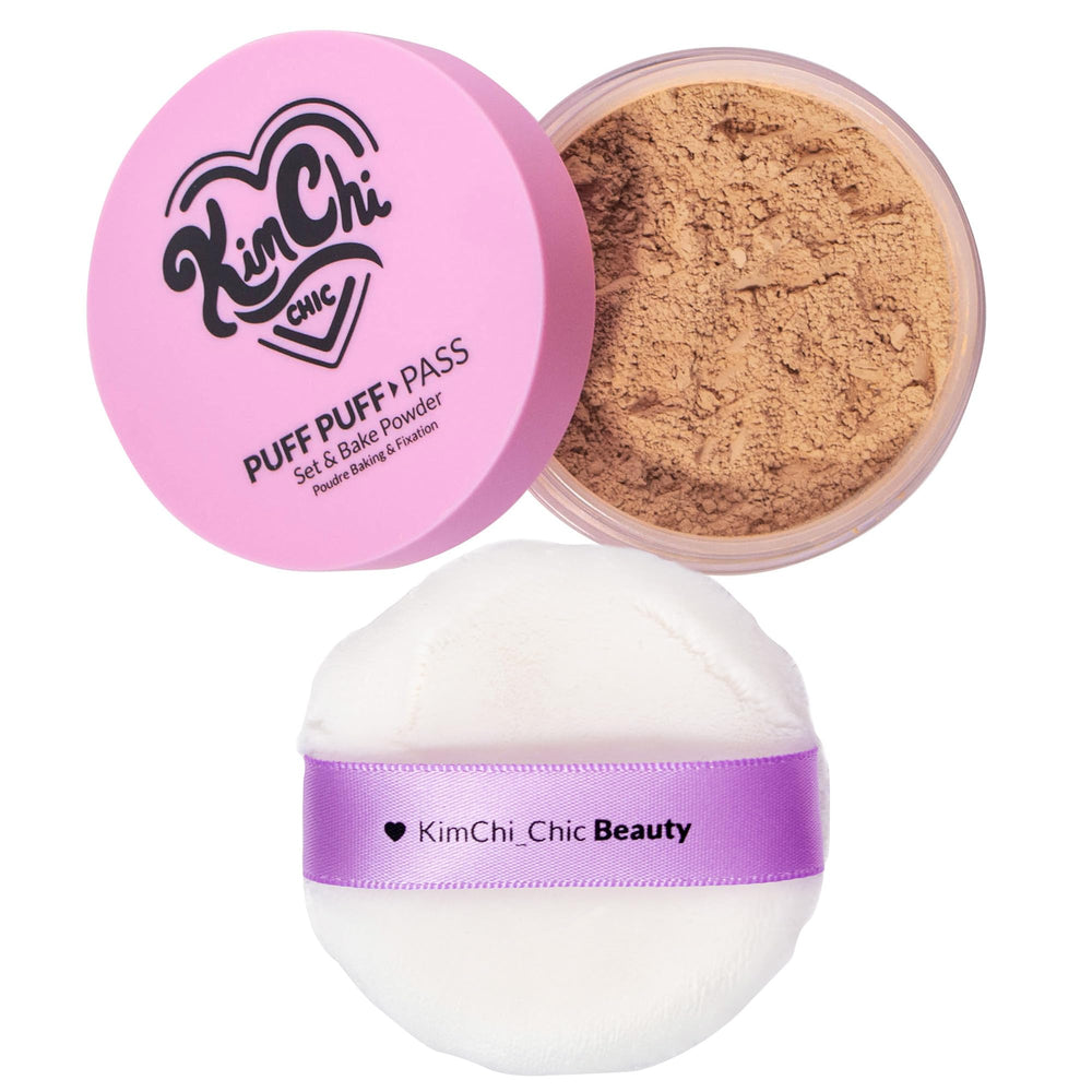 Kimchi Chic Vitamin E-enriched powder soothing and protecting skin.