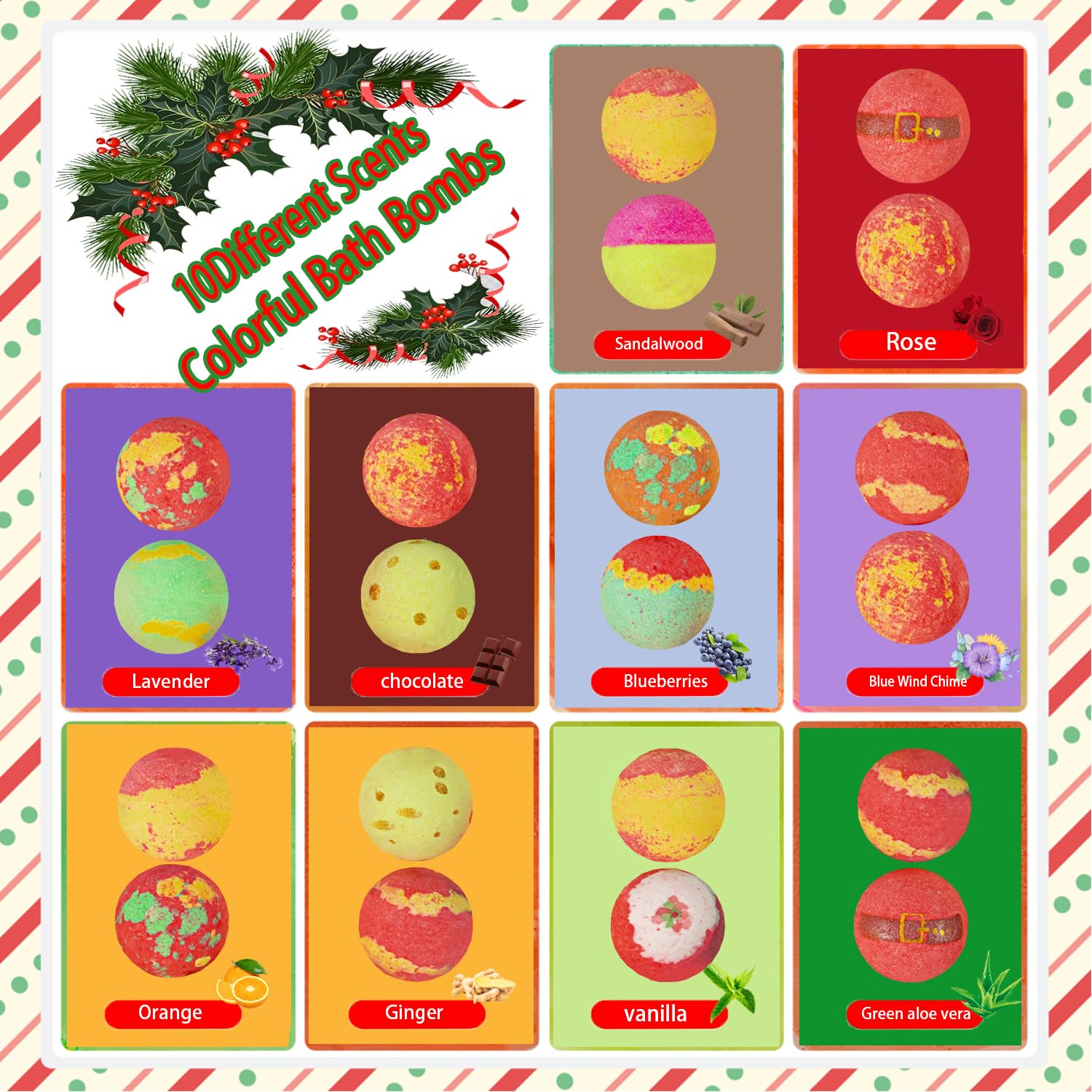 Kims Cosiart Christmas tree bath ball with shimmering bubbles