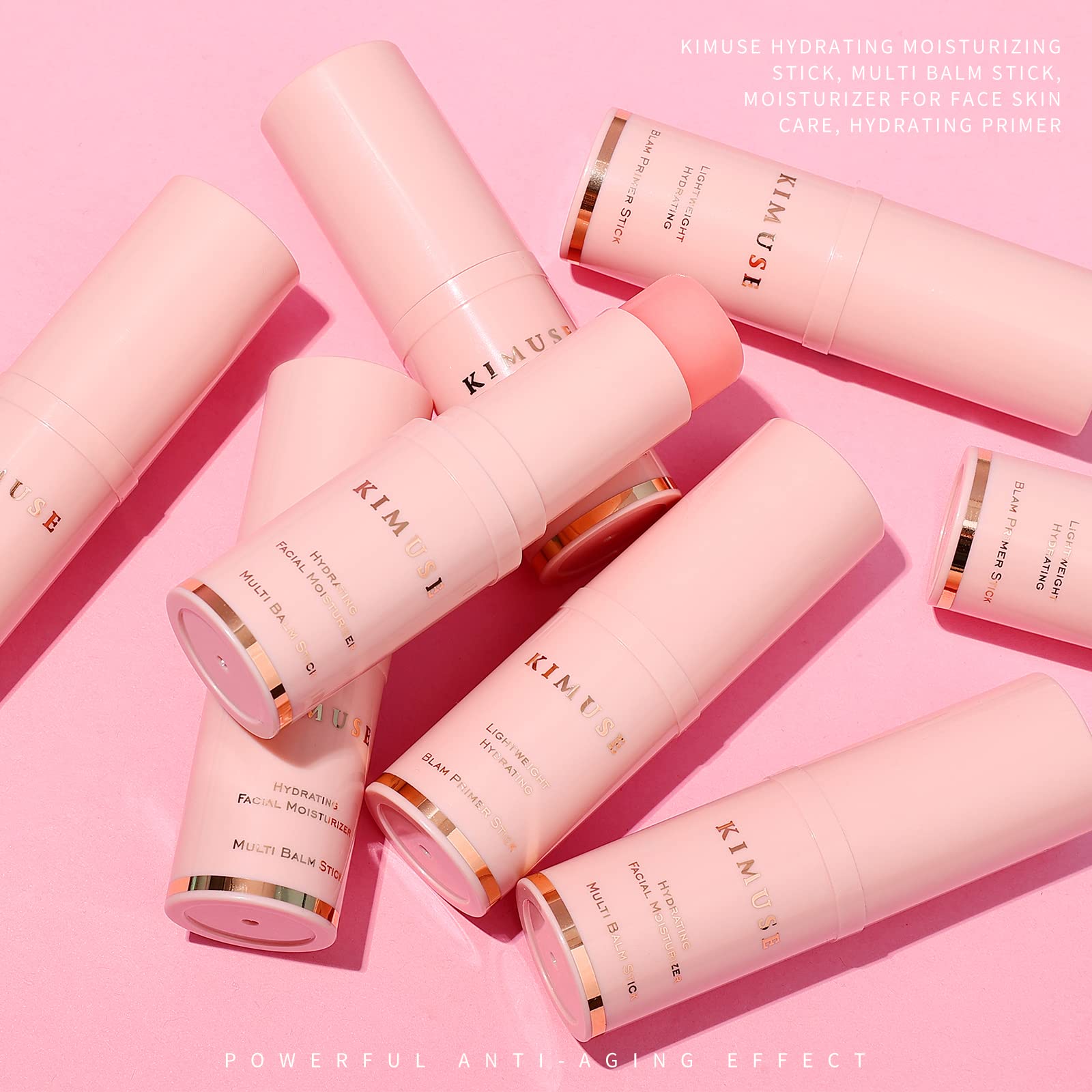 KIMUSE Hydrating Multi Balm Stick travel-friendly packaging fits purse or pocket for on-the-go hydration.