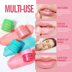 KIMUSE Lip Mask being applied overnight on lips for hydration