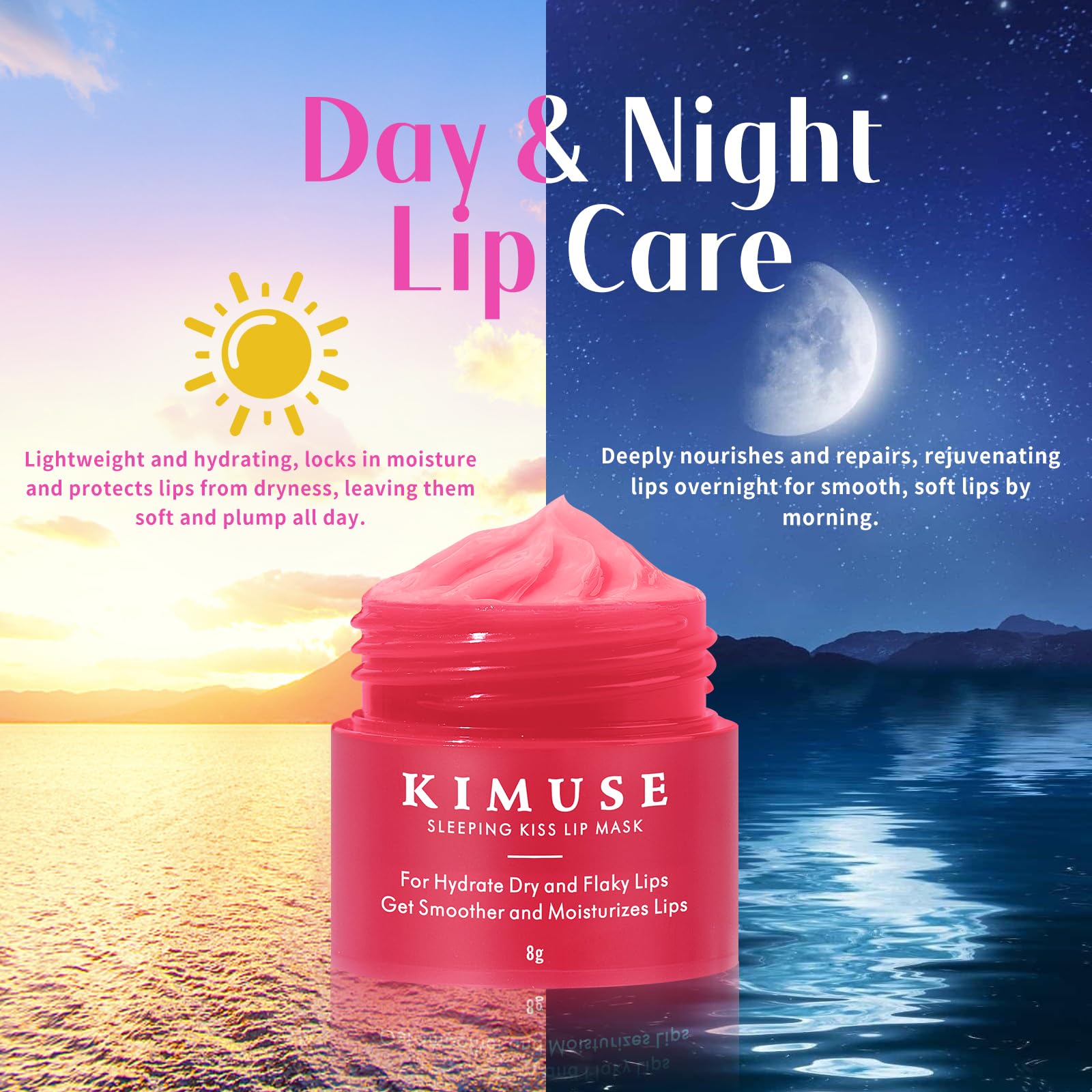 KIMUSE Lip Mask Set night-routine application for overnight hydration