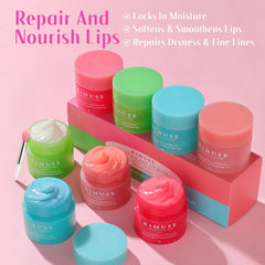 KIMUSE Lip Mask Set shea-butter-rich texture indicating intense nourishment