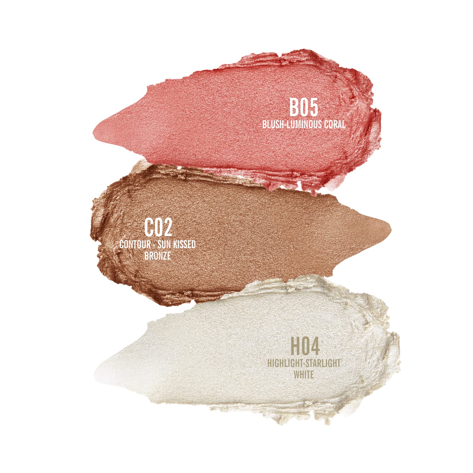 KIMUSE Multi Stick Trio highlighter-stick creating a radiant glow on cheekbones.