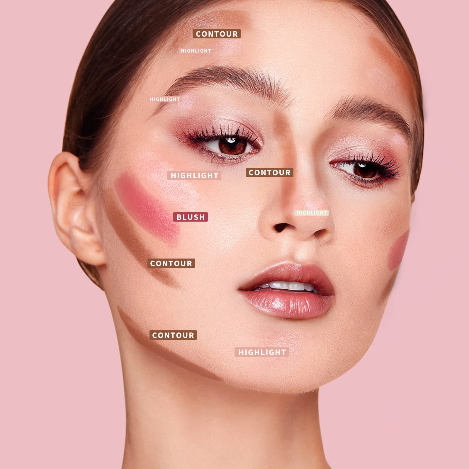 KIMUSE Multi Stick Trio swatch reveals sheer color suitable for multiple skin tones.