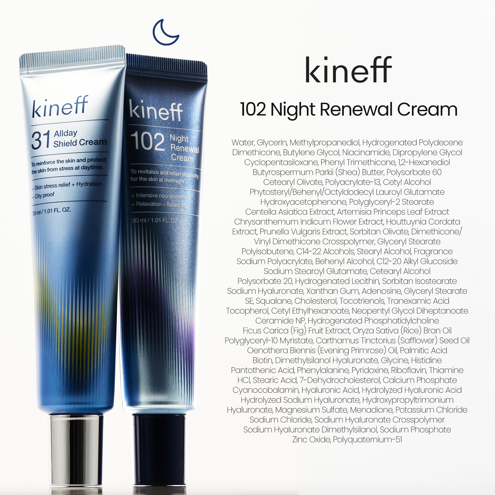 Kineff Dermacycle Made in Korea label indicating quality skincare origin