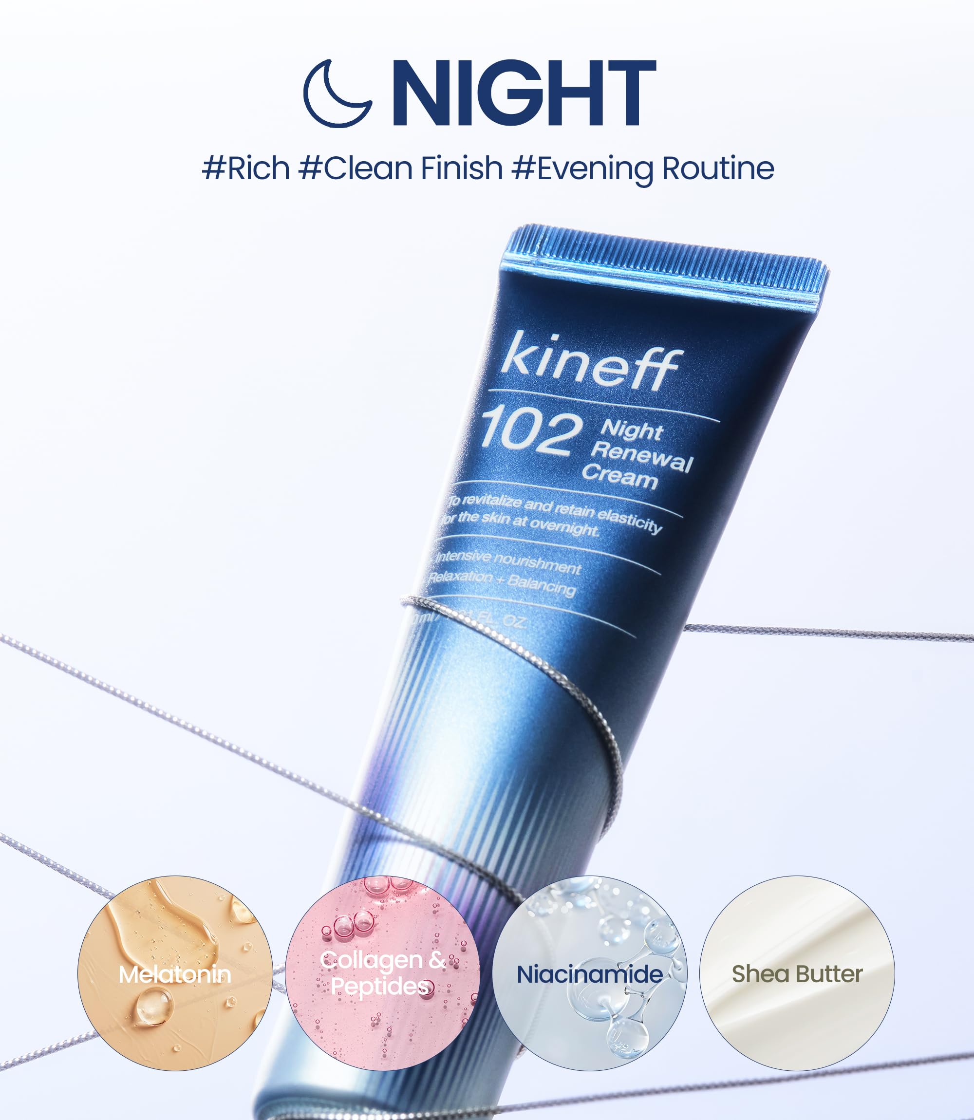 Kineff Dermacycle routine image showing day and night steps