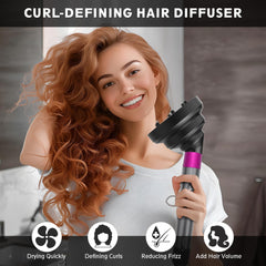 KingKam Airwrap diffuser in use shows efficient airflow for faster drying.