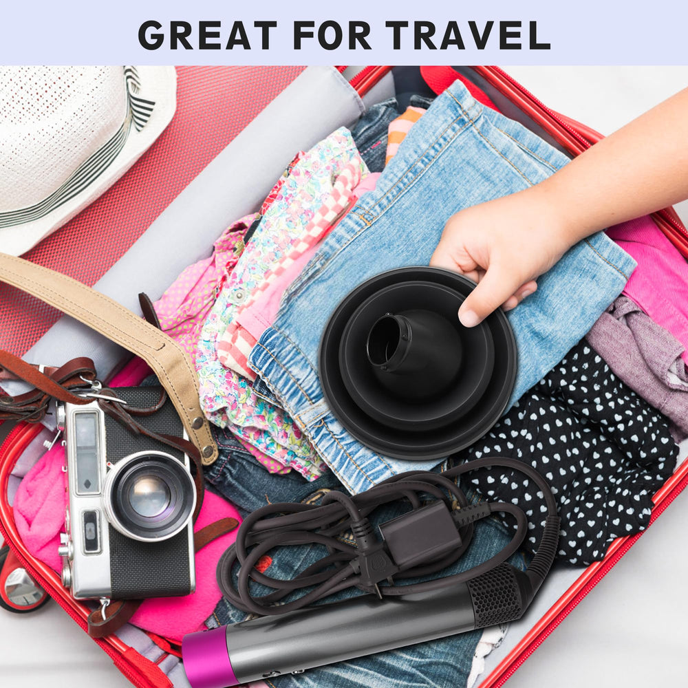 KingKam Dyson Airwrap leather storage bag included for organized travel.