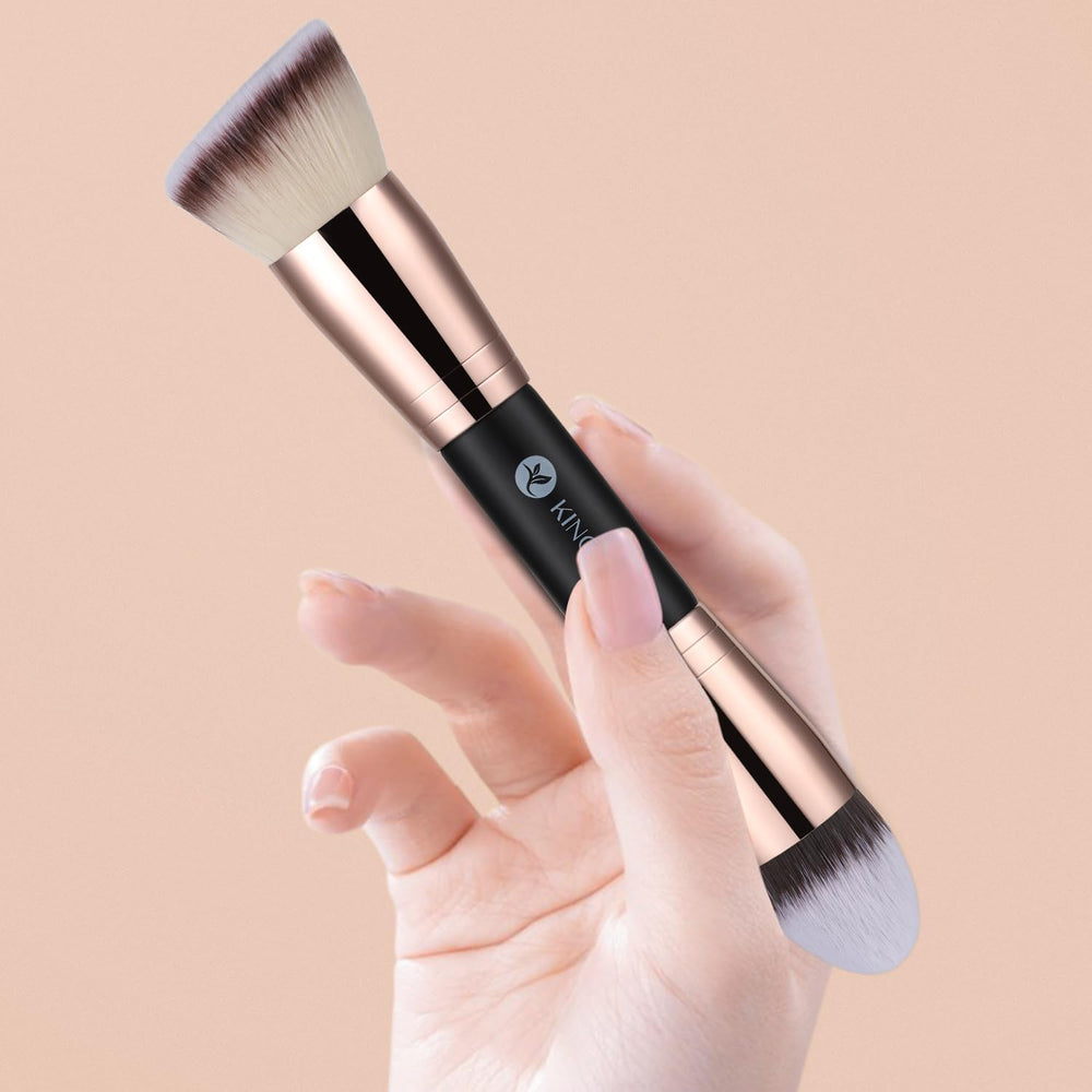 KINGMAS bronzer brush dual-head design supports precise contouring.