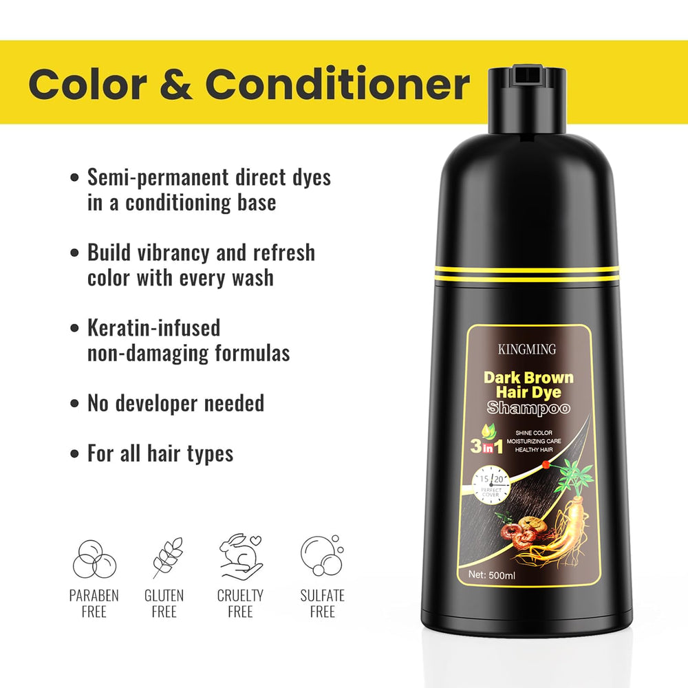 KINGMING herbal ingredients label highlighting gentle nourishment