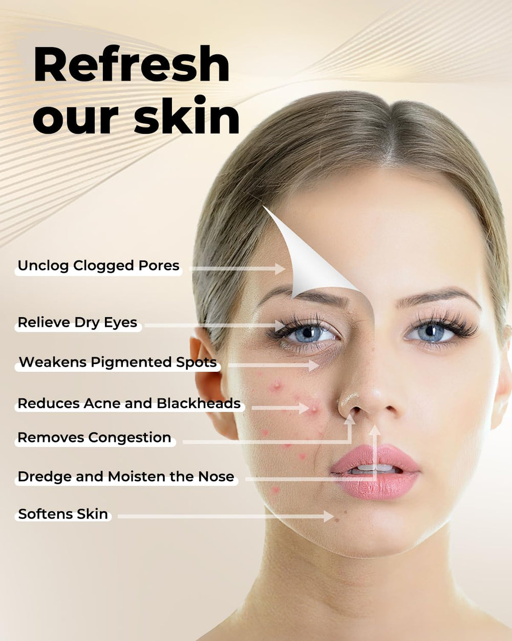 Kingsmile 100ml water tank for extended facial steaming sessions.