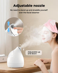 Kingsmile adjustable nozzle steamer for precise facial steam directions.