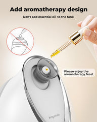 Kingsmile compact nano steamer design for easy daily skincare.