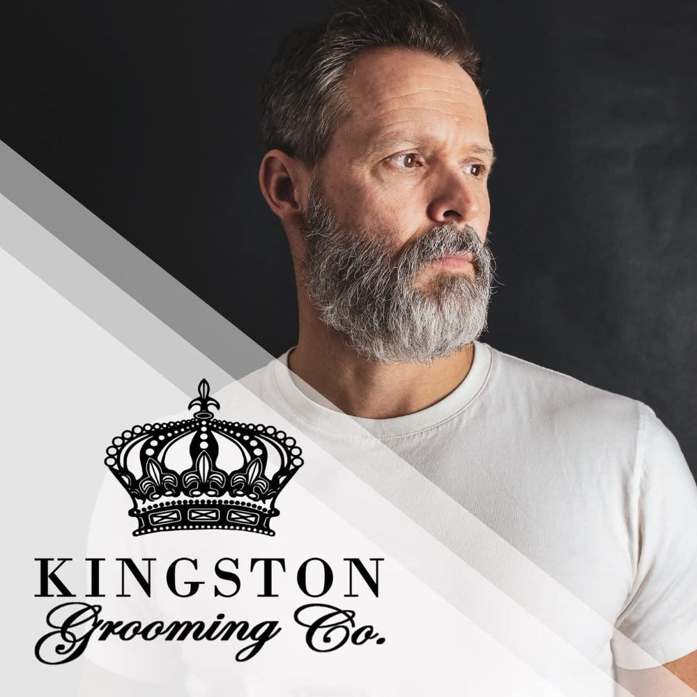 Kingston Grooming Co Brush-beard grooming action in use