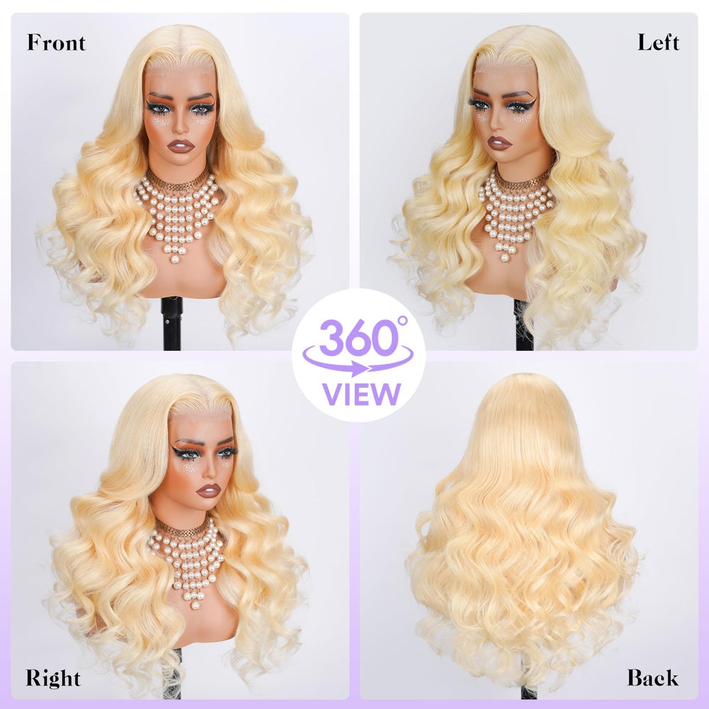 KingSup blonde wig ready for dye or heat styling.