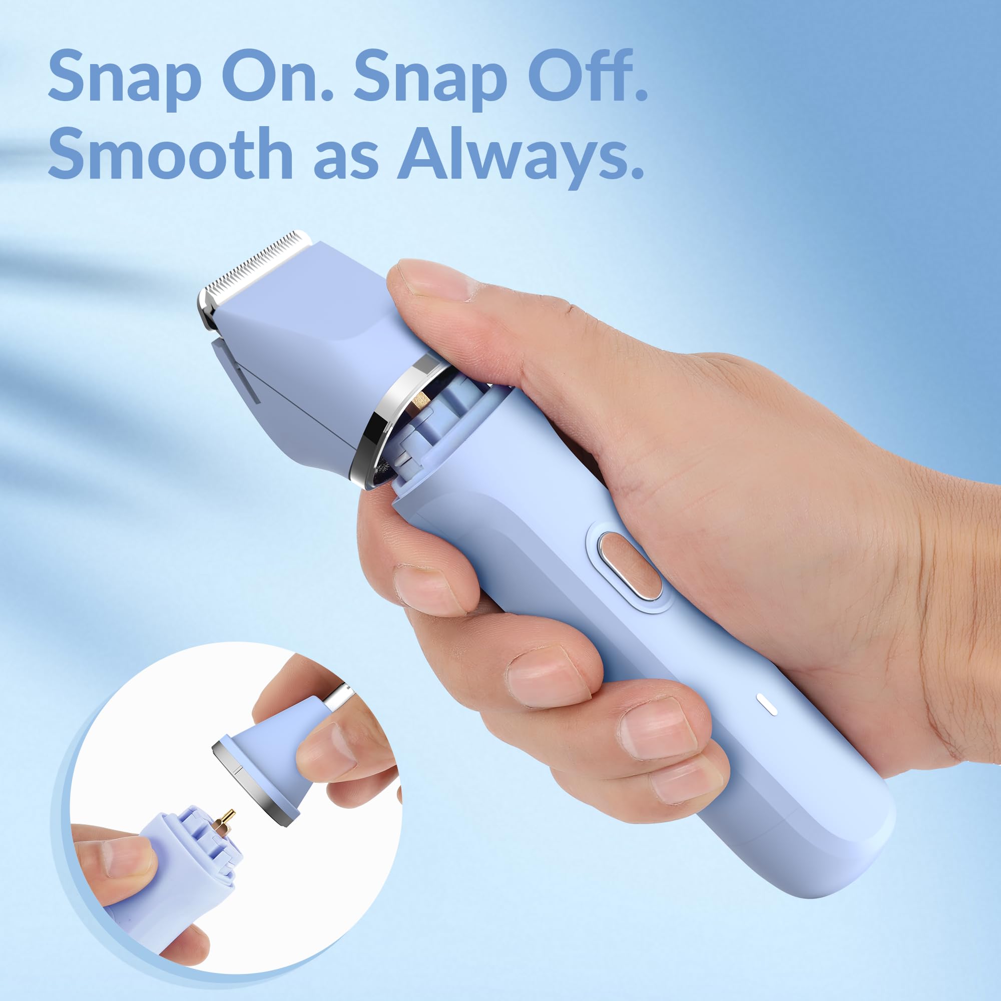 KINGTEE detachable heads simplify cleaning and maintenance for hygiene-minded users.