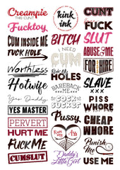 Kink Ink tattoo sheet designs showcase 30 bold options for self-expression.