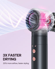 Kinked hot air styler wrap attachments reveal a five-piece kit for versatile looks.