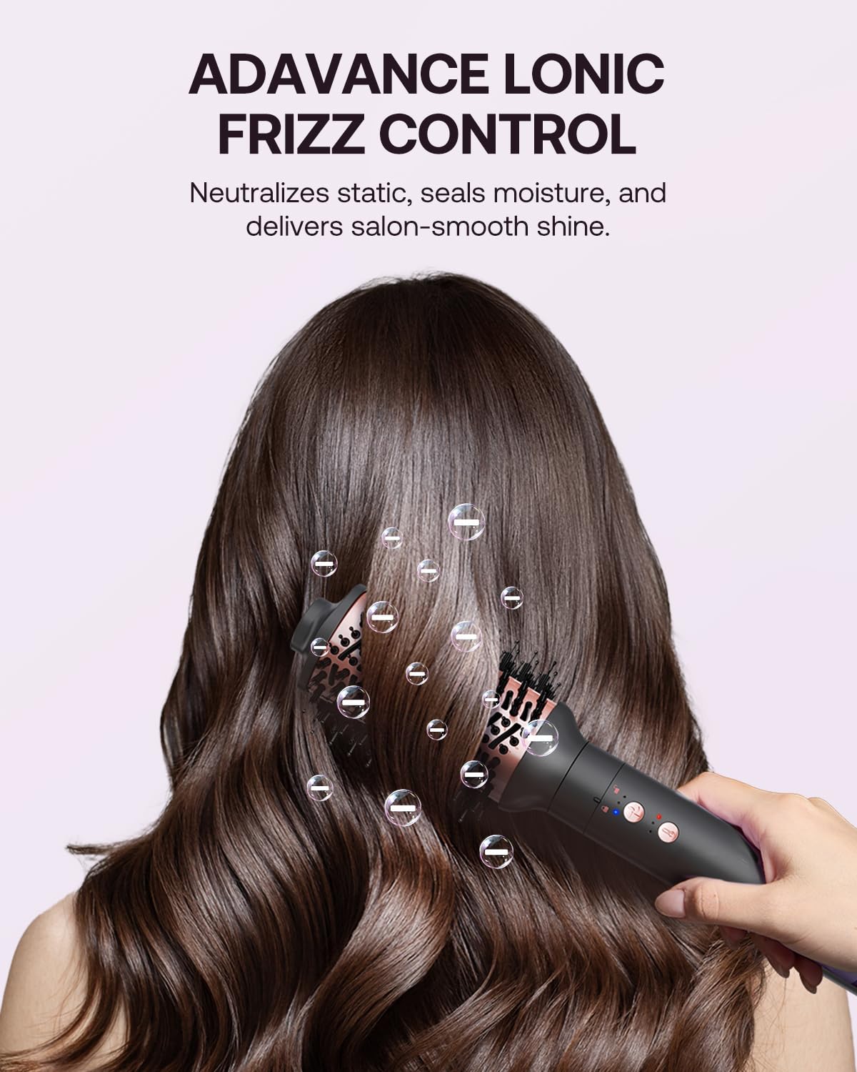 Kinked hot air styler wrap dryer in action delivers fast drying.