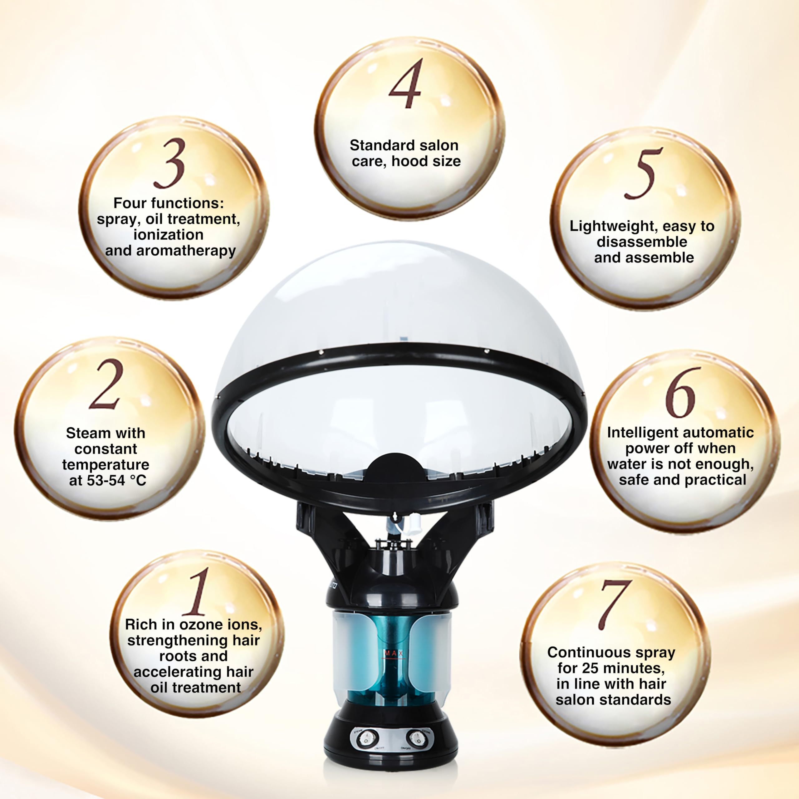 KINLITO steamer with UV ozone safety enhances cleansing while protecting sessions