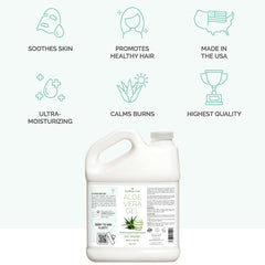 KinRose Care Aloe Gel on the face delivering calm moisture for sensitive skin.