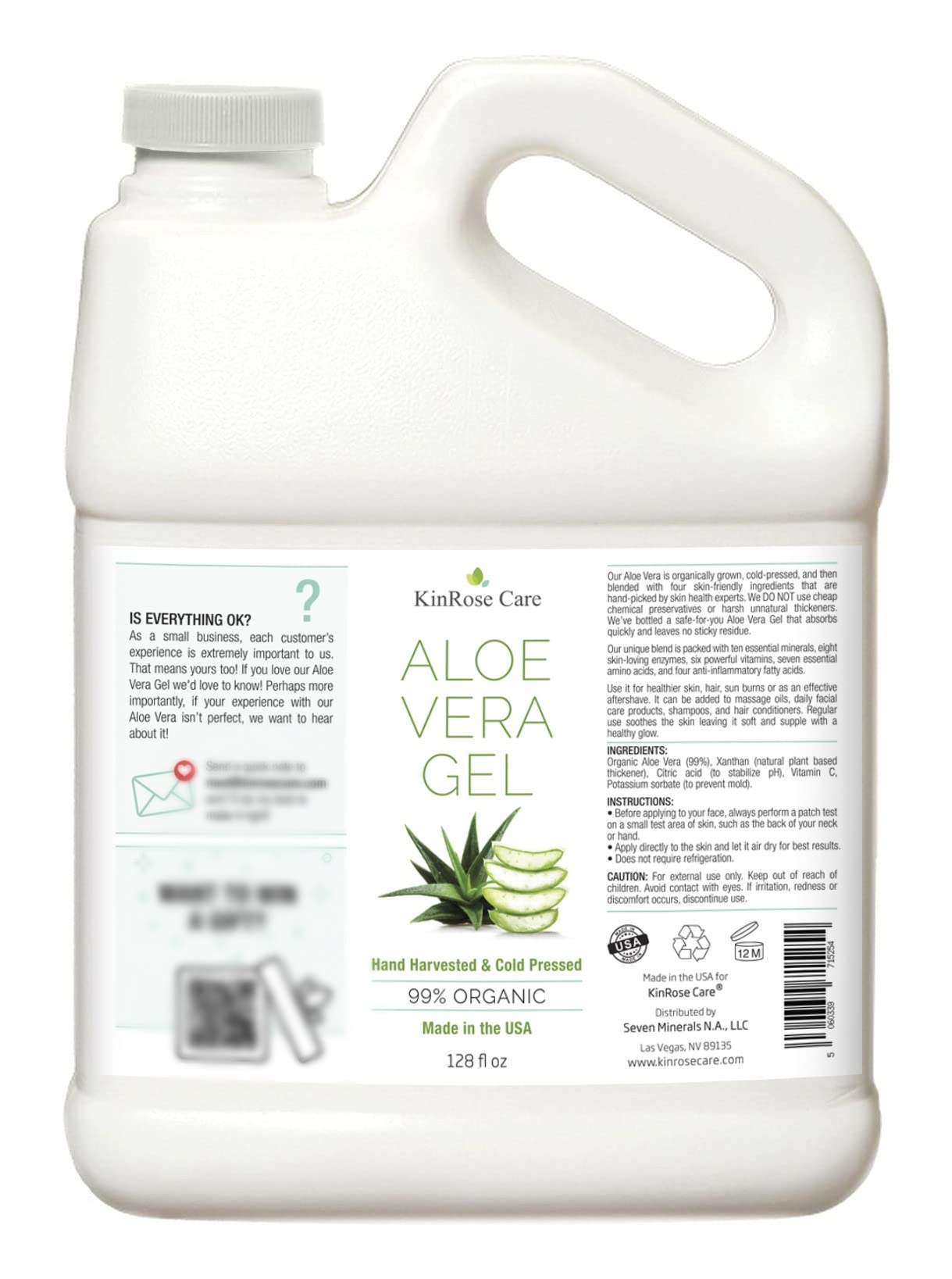 KinRose Care Aloe gel for hair adds shine and manageability.