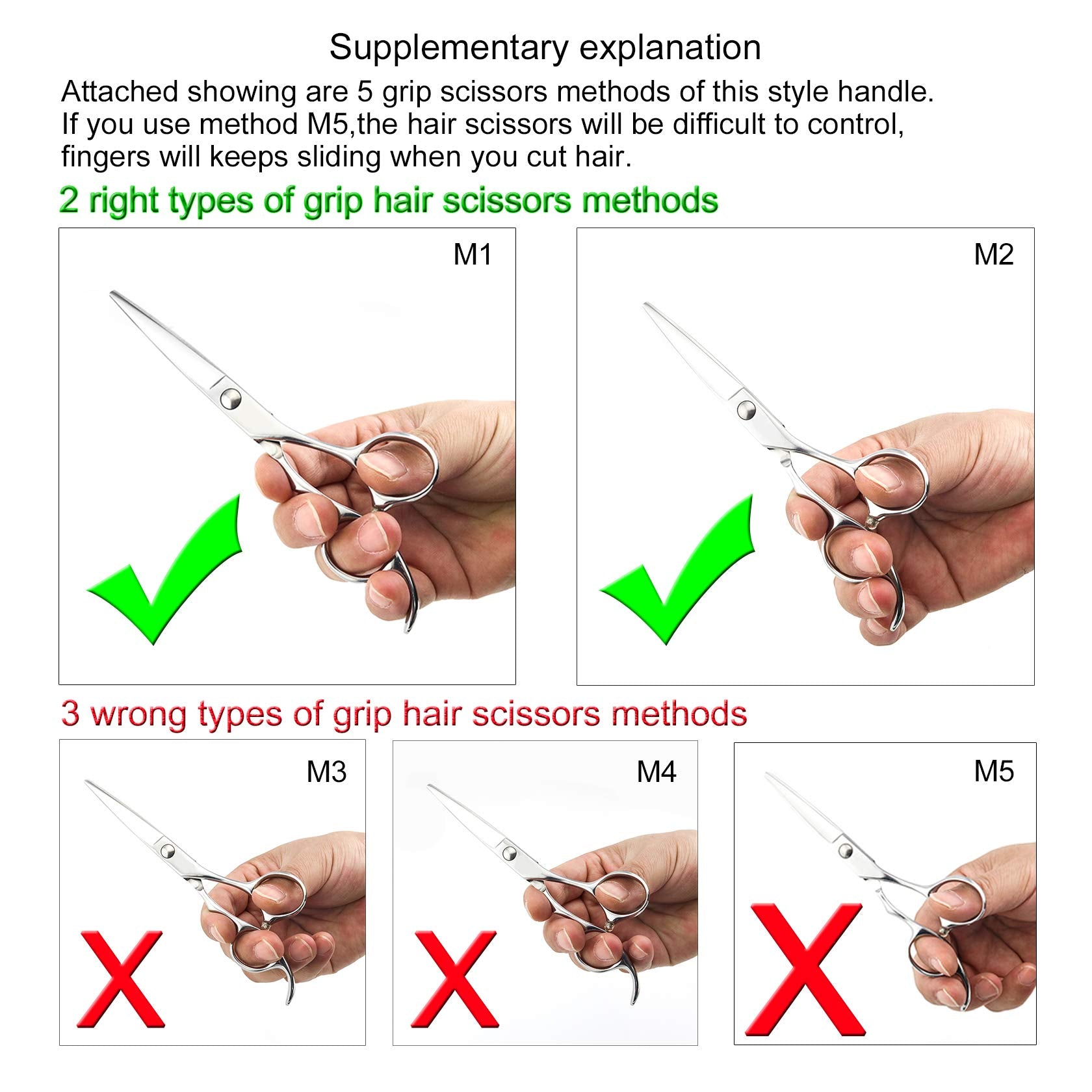 KINSARO 5.5-inch barber scissors balance-design promotes steady control during lengthy sessions.