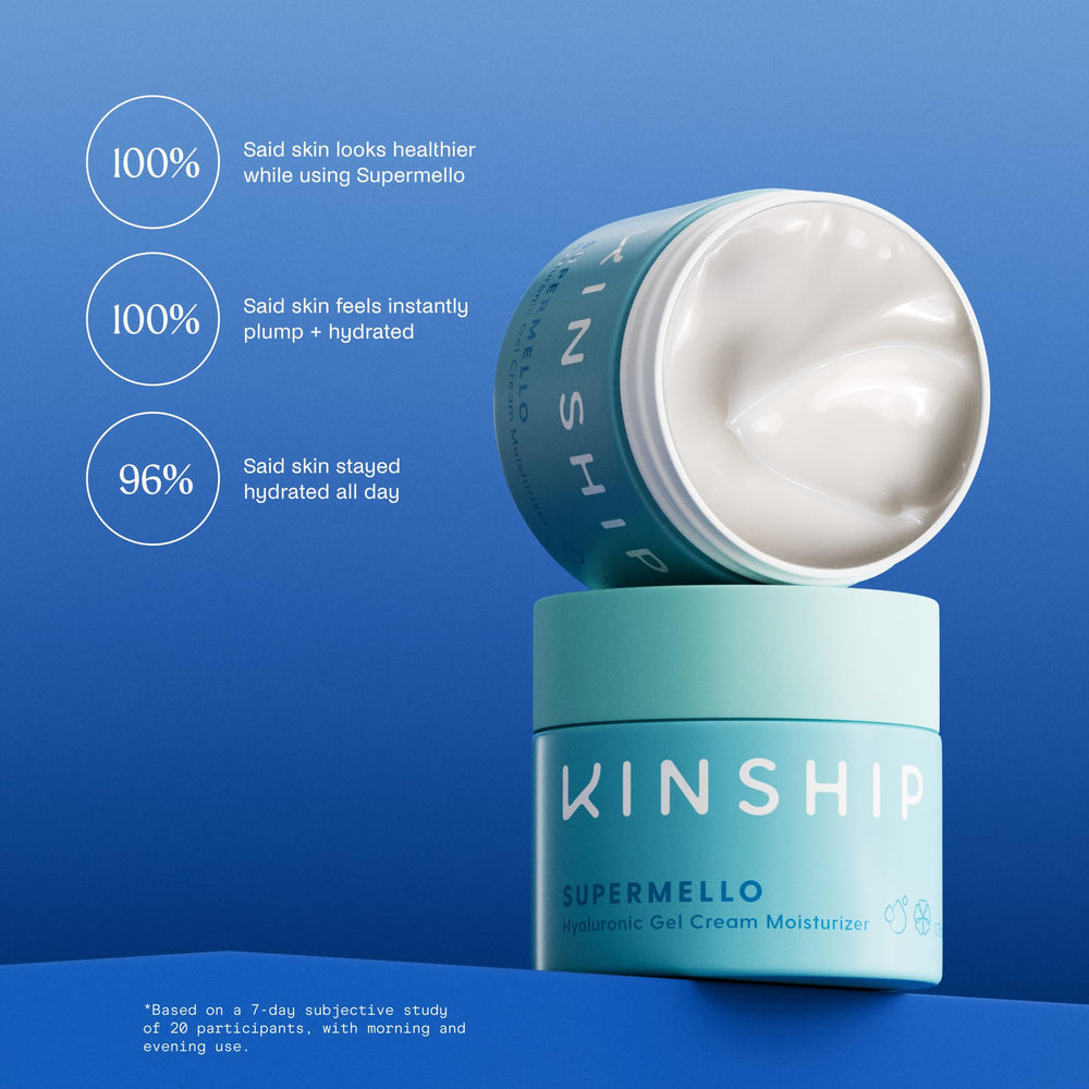 Kinship Supermello application on hand showing quick absorption.