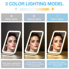 Kintion makeup mirror offers 360-degree rotation for flexible viewing angles.
