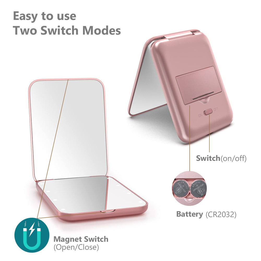 Kintion 1x 3x magnification mirror for full-face and close-up grooming
