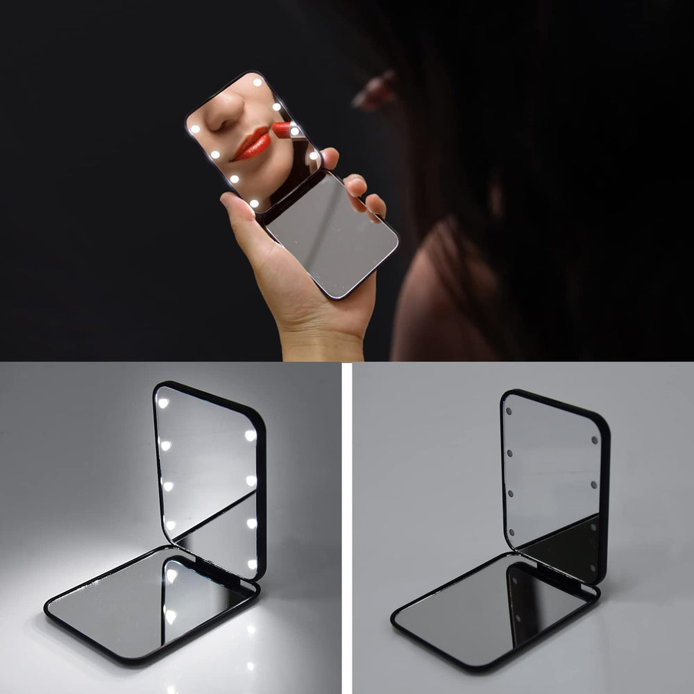 Kintion pocket mirror 3x magnification for close-up grooming checks.