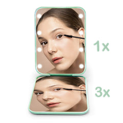 Kintion Pocket Mirror fits in a pocket for effortless travel touch-ups.