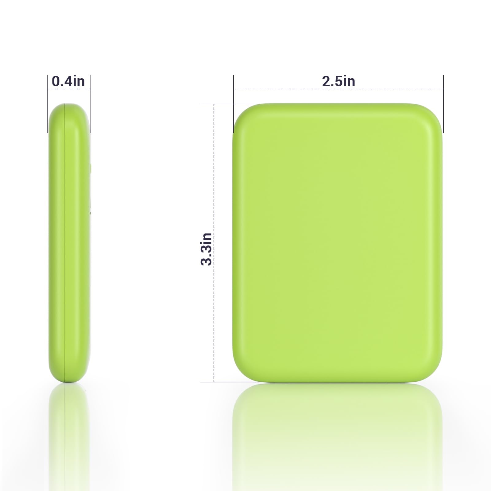 Kintion pocket mirror folded flat for easy storage and instant lighting.