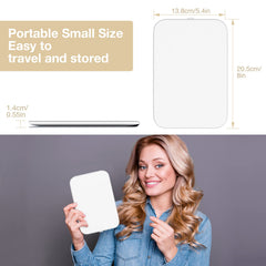 Kintion Travel Makeup Mirror demonstrating 3 color temperature options