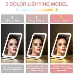 Kintion travel makeup mirror offers 360-degree rotation for versatile positioning.