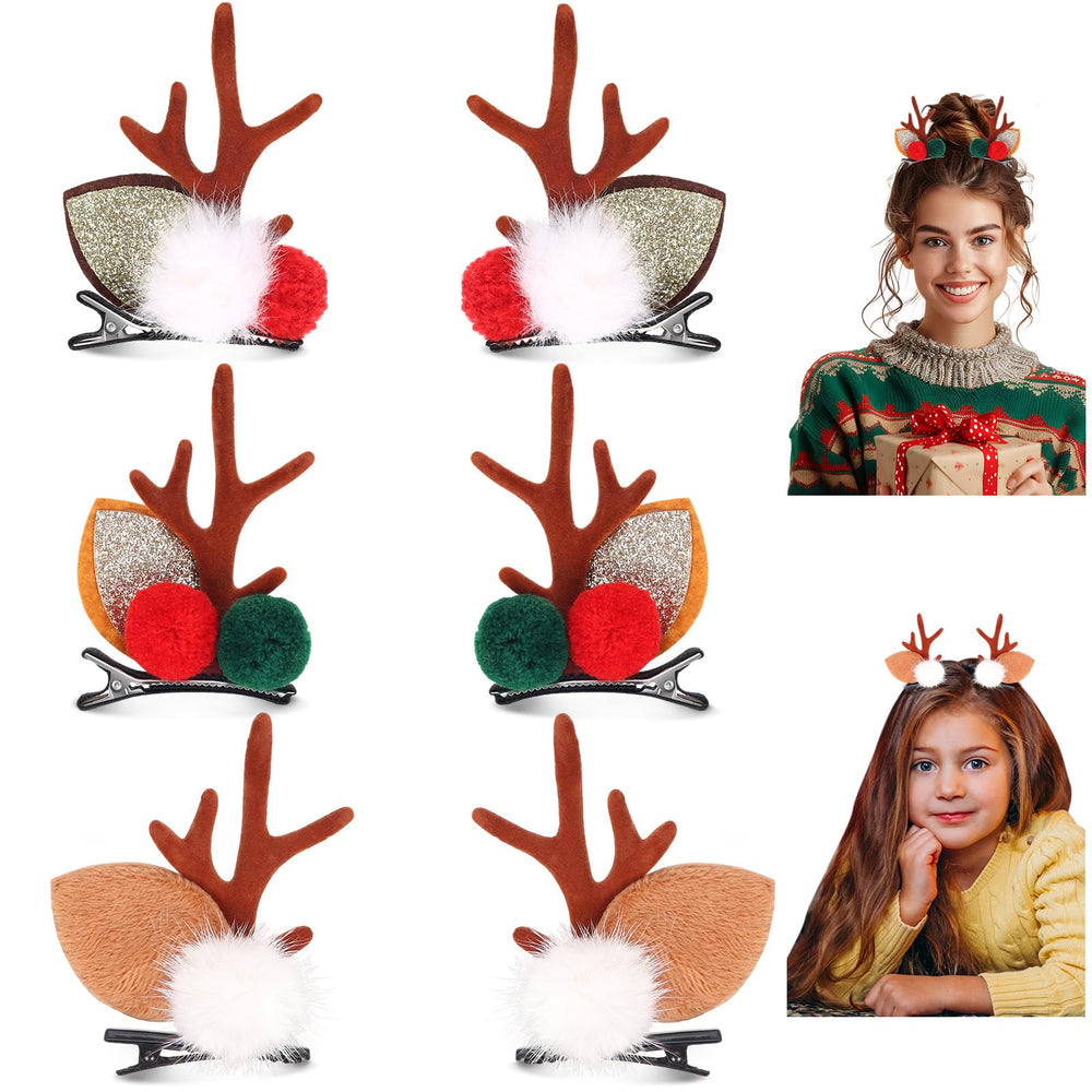 KINYFY Christmas hair clip antler style 1 adds festive charm for holiday parties.