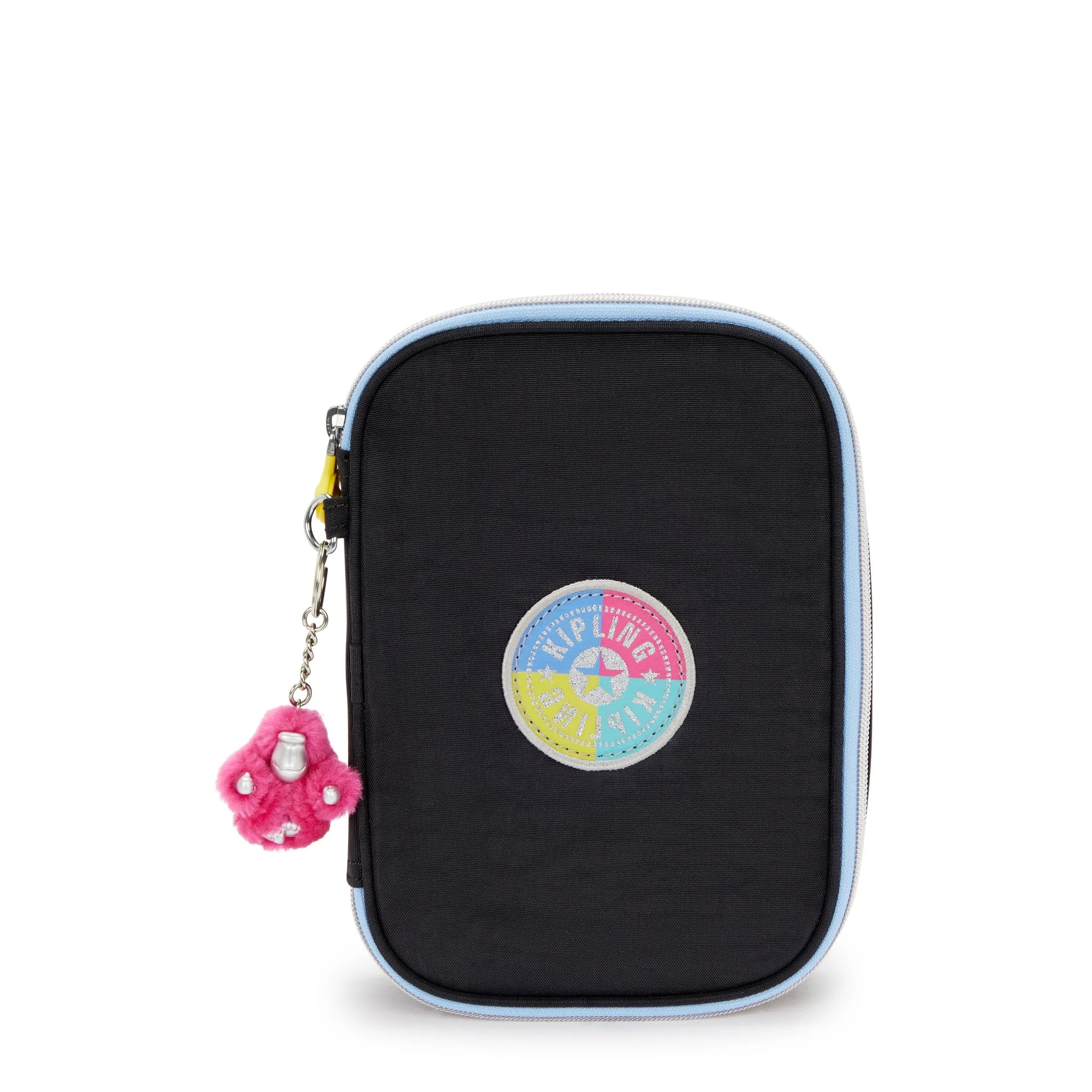 KIPLING 100 Pens FC printed case closeup highlights durable fabric for everyday organization