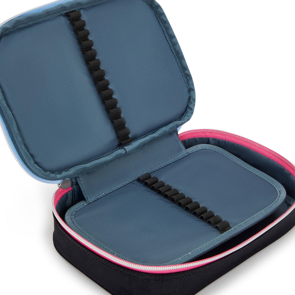 KIPLING 100 Pens FC printed case side zip for secure access