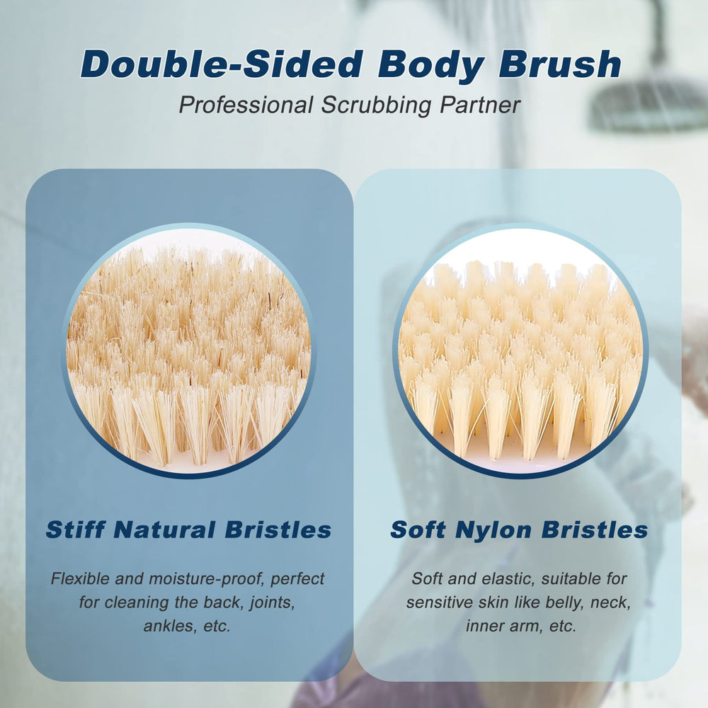 KIPRITII double-sided back scrubber combines textures for varied cleansing