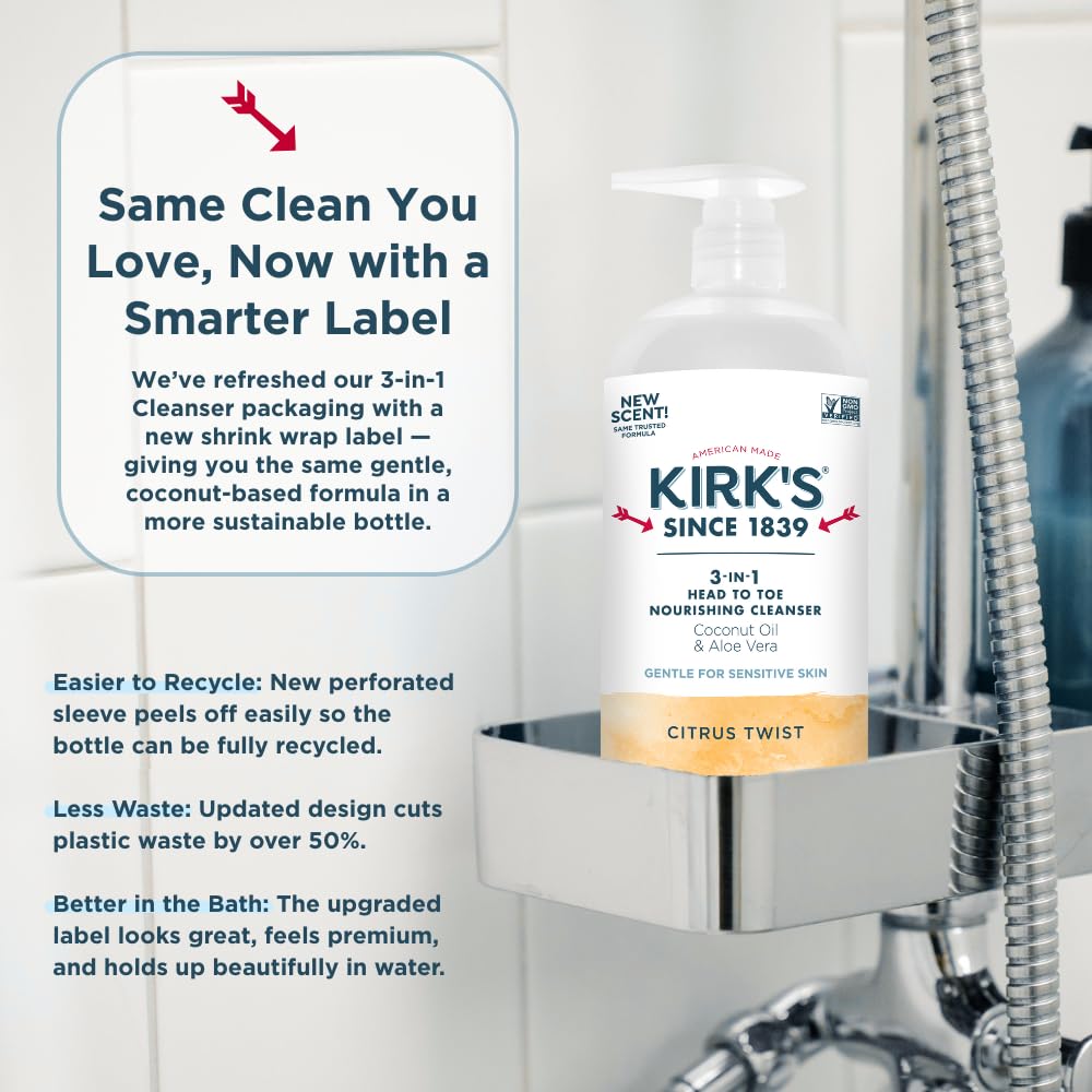 Citrus twist label signals a refreshing scent for morning routines