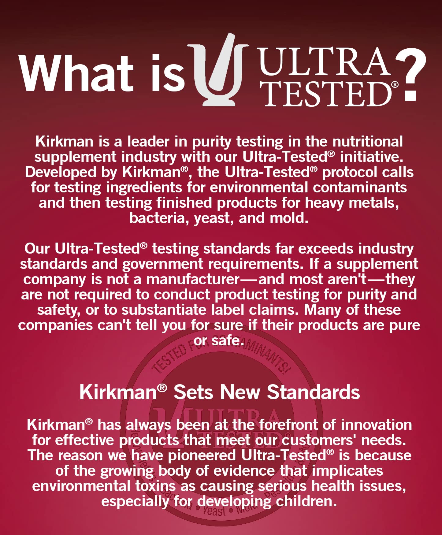 Kirkman epsom-salt-cream usa-tested seal image communicates testing standards.