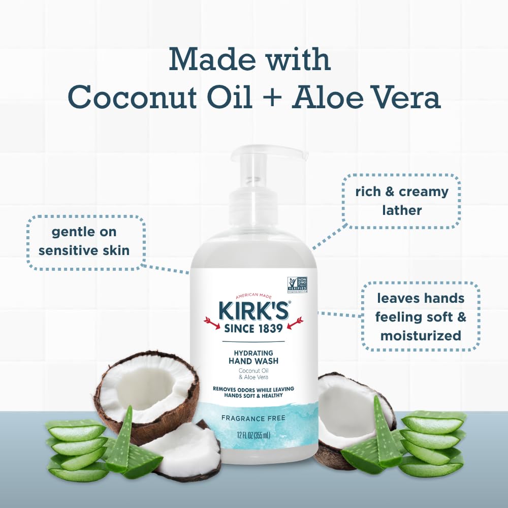 Made in America and women-owned Kirk's brand supports quality cleansing.