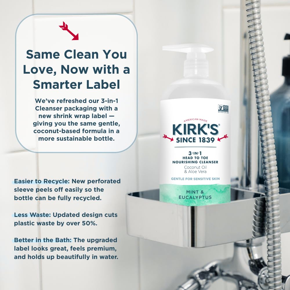 Made-in-America and women-owned Kirk's brand badge visible