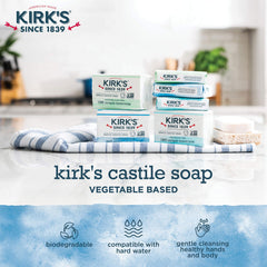 Kirks Original Coco Castile soap cruelty-free packaging highlights eco-friendly commitment