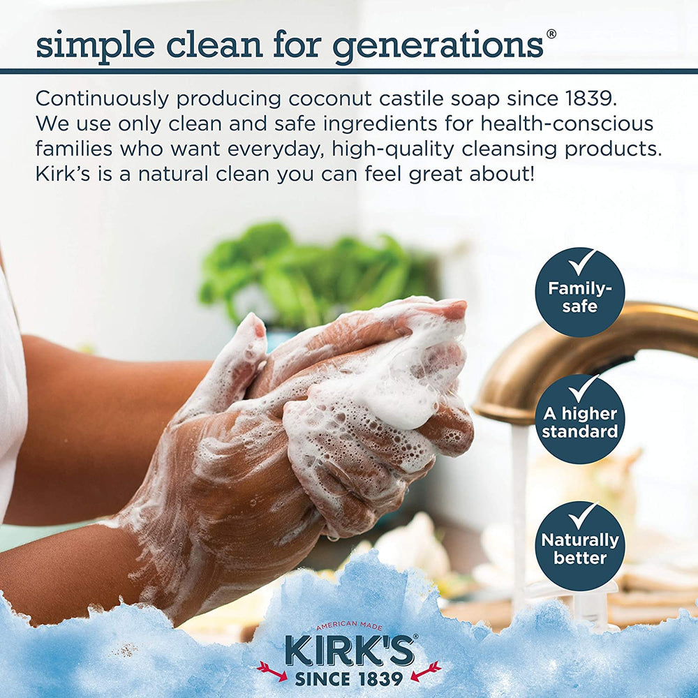 Kirk's eco-friendly packaging—sustainable soap choice.