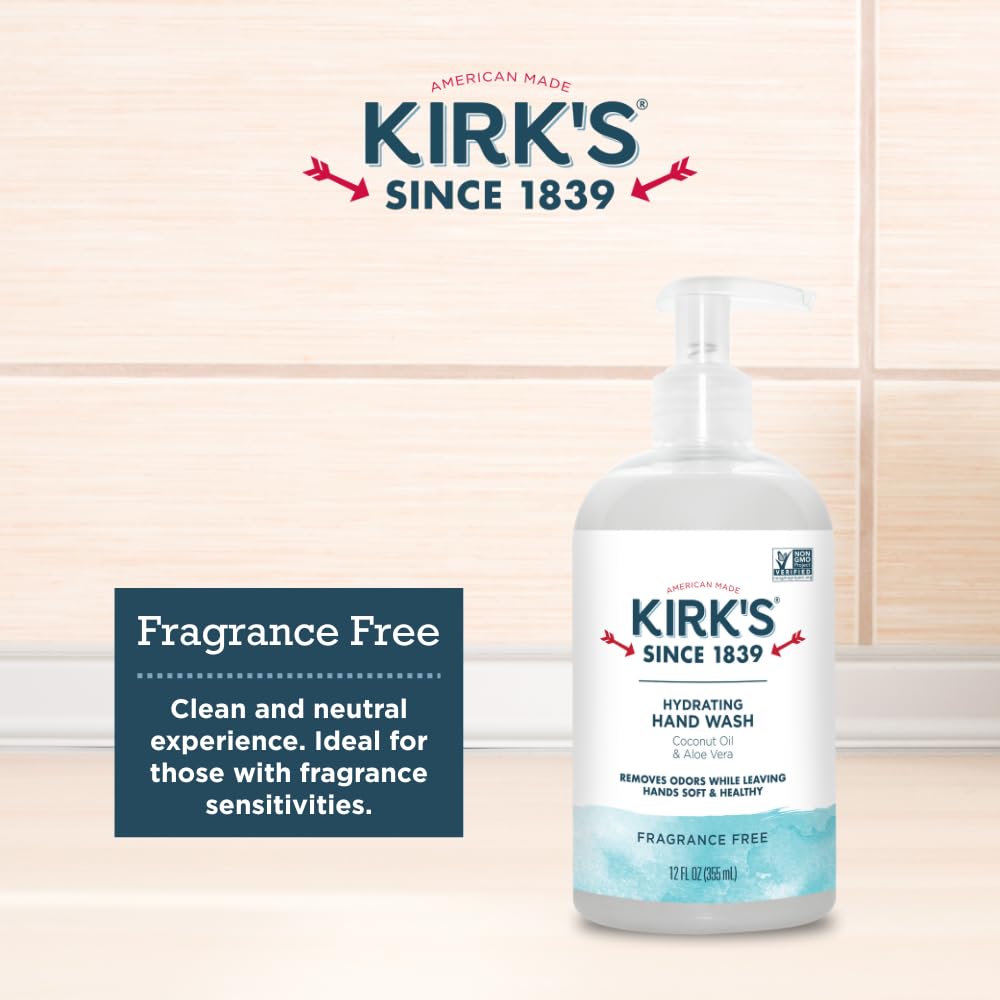 Kirk's sensitive-skin-friendly formula free of sulfates and artificial additives.